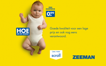 Parallax scrolling site voor Zeeman