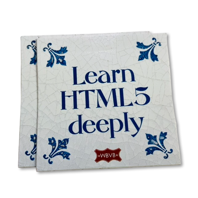 Sticker: "Learn HTML5 deeply"